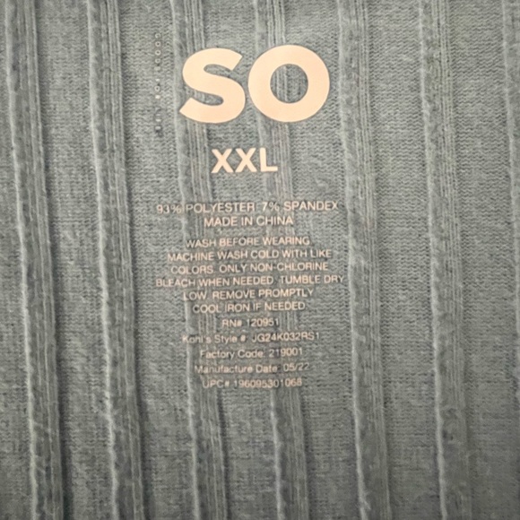 SO Cropped Cardigan Button Front - Juniors Plus XXL - Blue (NWOT) - Picture 4 of 8